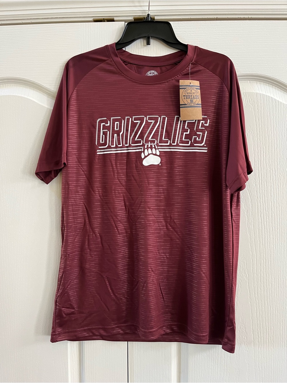 Rivalry Threads Grizzlies Performance Shirt - Maroon & White